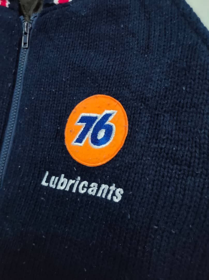 Sports Specialties Vintage 76 Lubricant Knit wool Varsity Jacket Embroidered Size US L / EU 52-54 / 3 - 9 Thumbnail