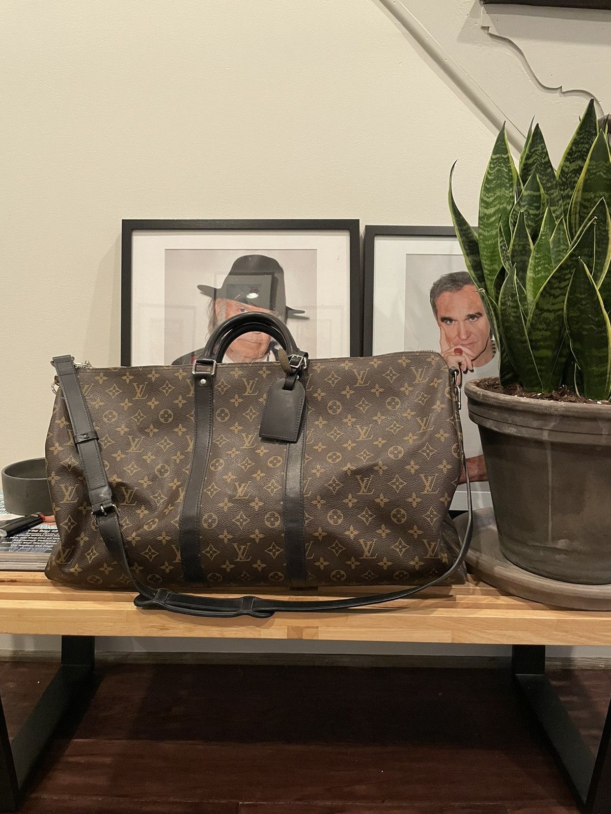 Louis Vuitton Louis Vuitton Keepall Bandouliere 55 - Macassar Monogram