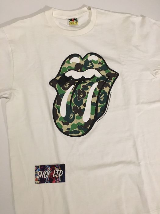 独特な 送料無料 レア！A BATHING APE×The Rolling Stones ラグラン