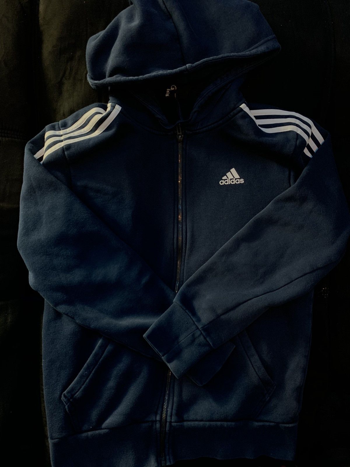 Adidas Adidas Navy Blue zip up hoodie Size US S / EU 44-46 / 1 - 1 Preview