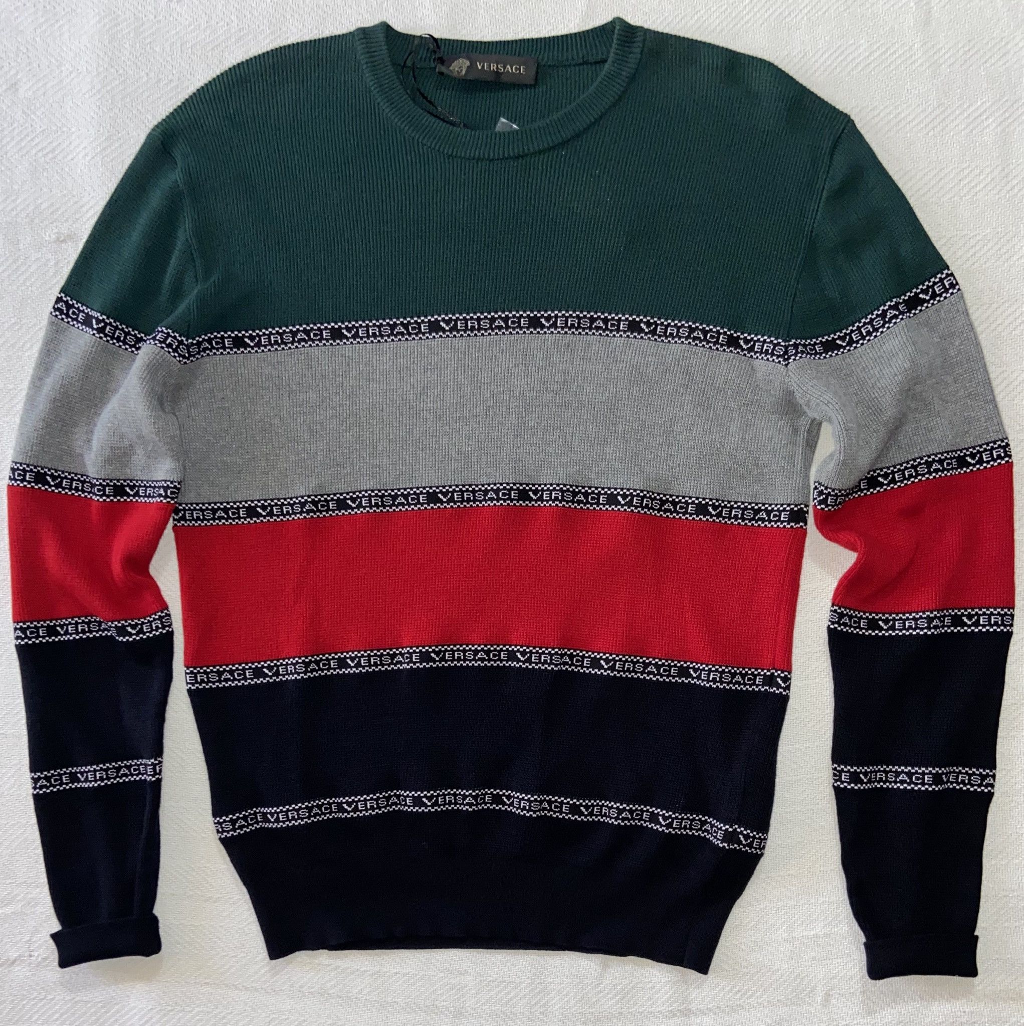 Versace NWT MENS NASTRO VERSACE SLIM FIT SWEATER M/ IT 48 Size US M / EU 48-50 / 2 - 2 Thumbnail