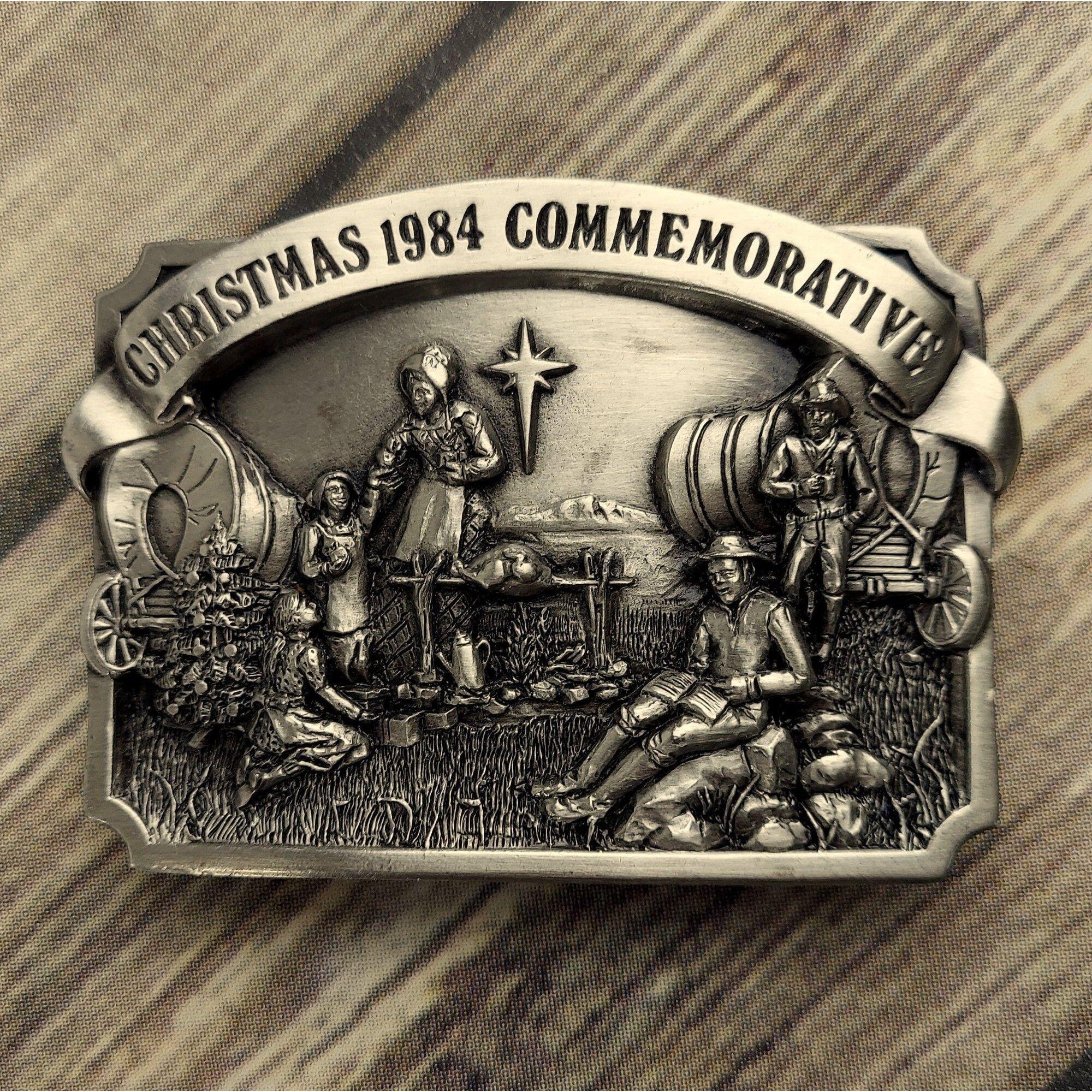 Other Christmas Commemorative Belt Buckle 1984 Vintage Holiday Size ONE SIZE - 1 Preview