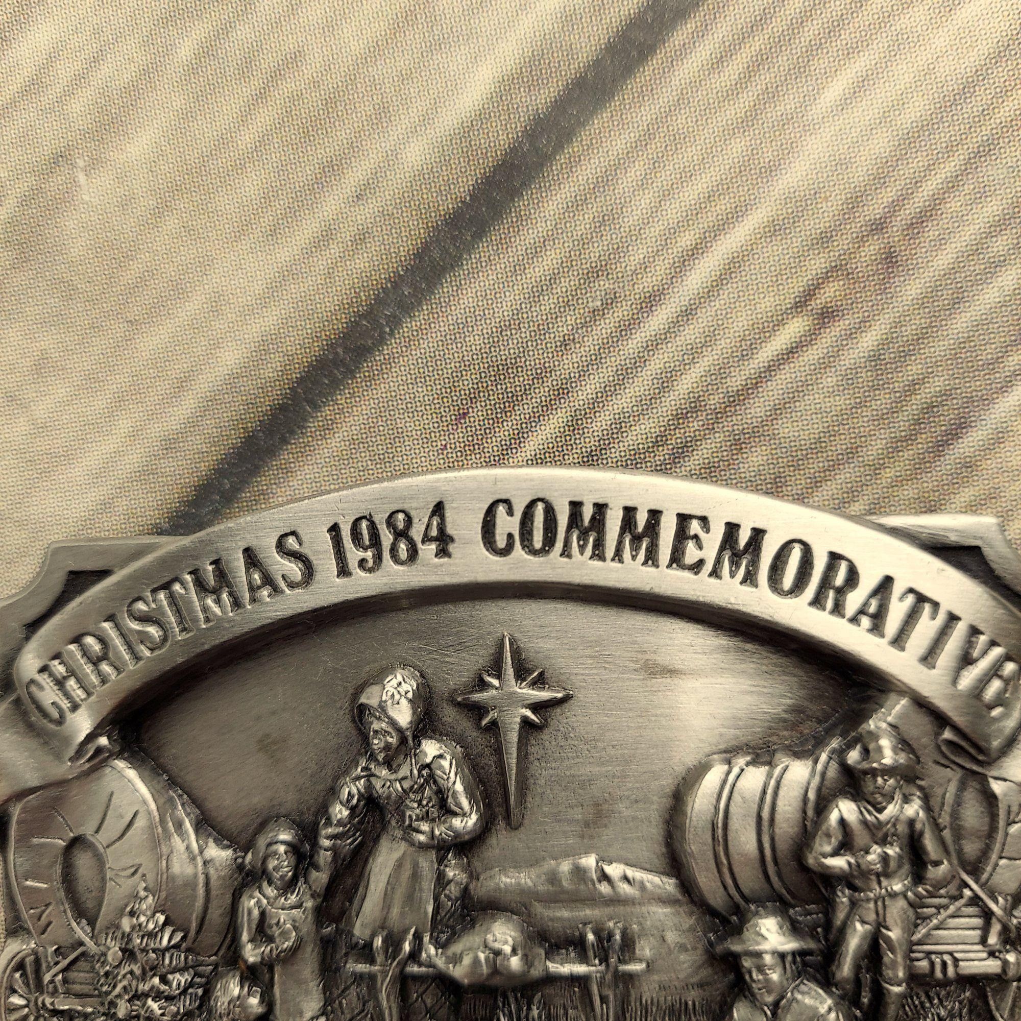 Other Christmas Commemorative Belt Buckle 1984 Vintage Holiday Size ONE SIZE - 2 Preview