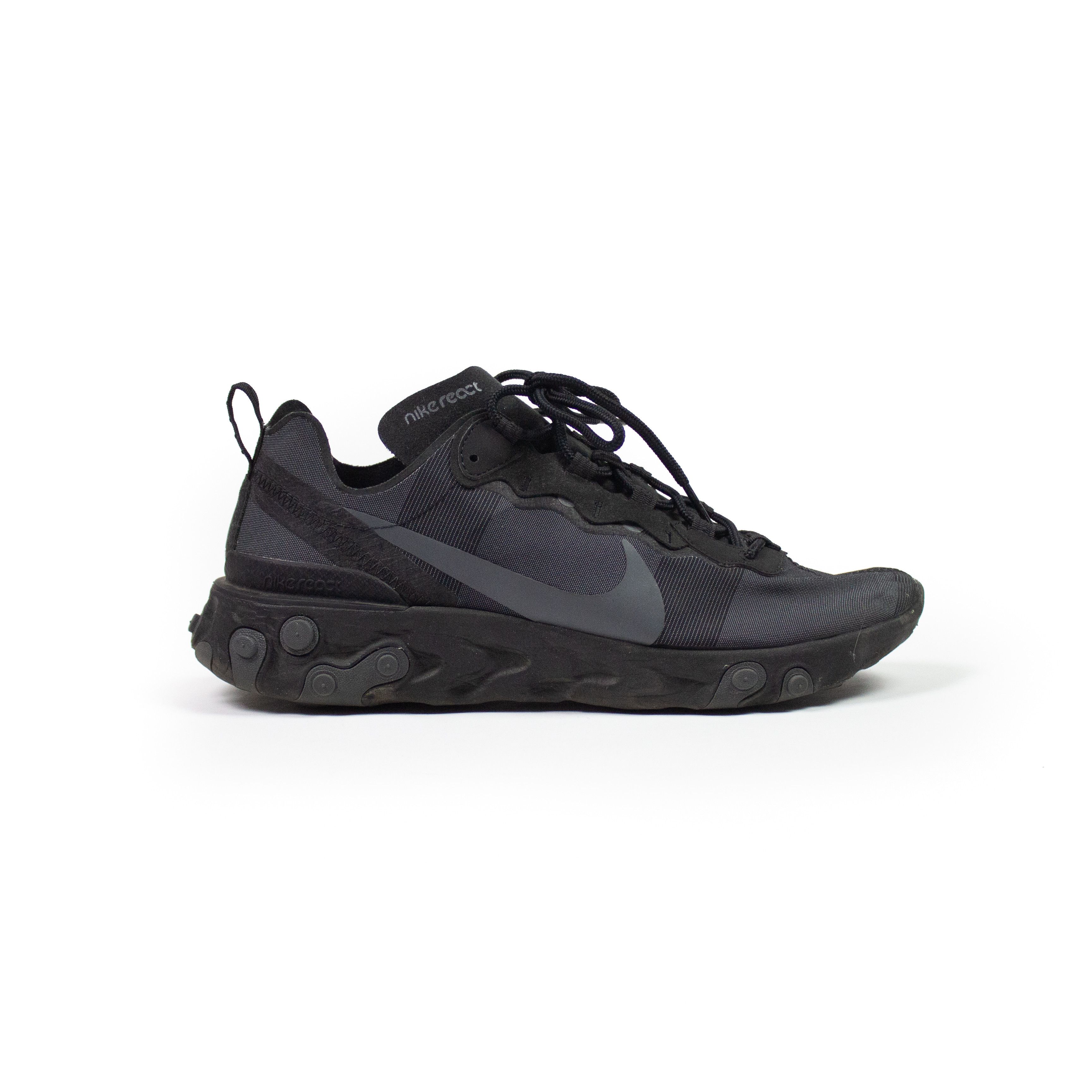 Nike Nike React Element 55 Triple Black Size US 9 / EU 42 - 1 Thumbnail