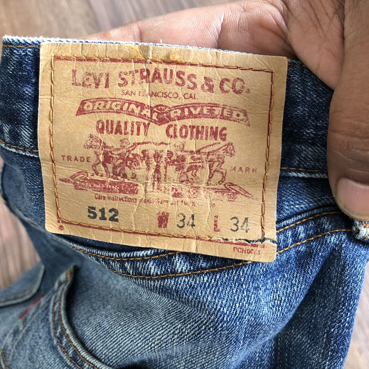 Levi's Vintage Levis 512 Distressed Denim Jeans Size US 34 / EU 50 - 7 Thumbnail