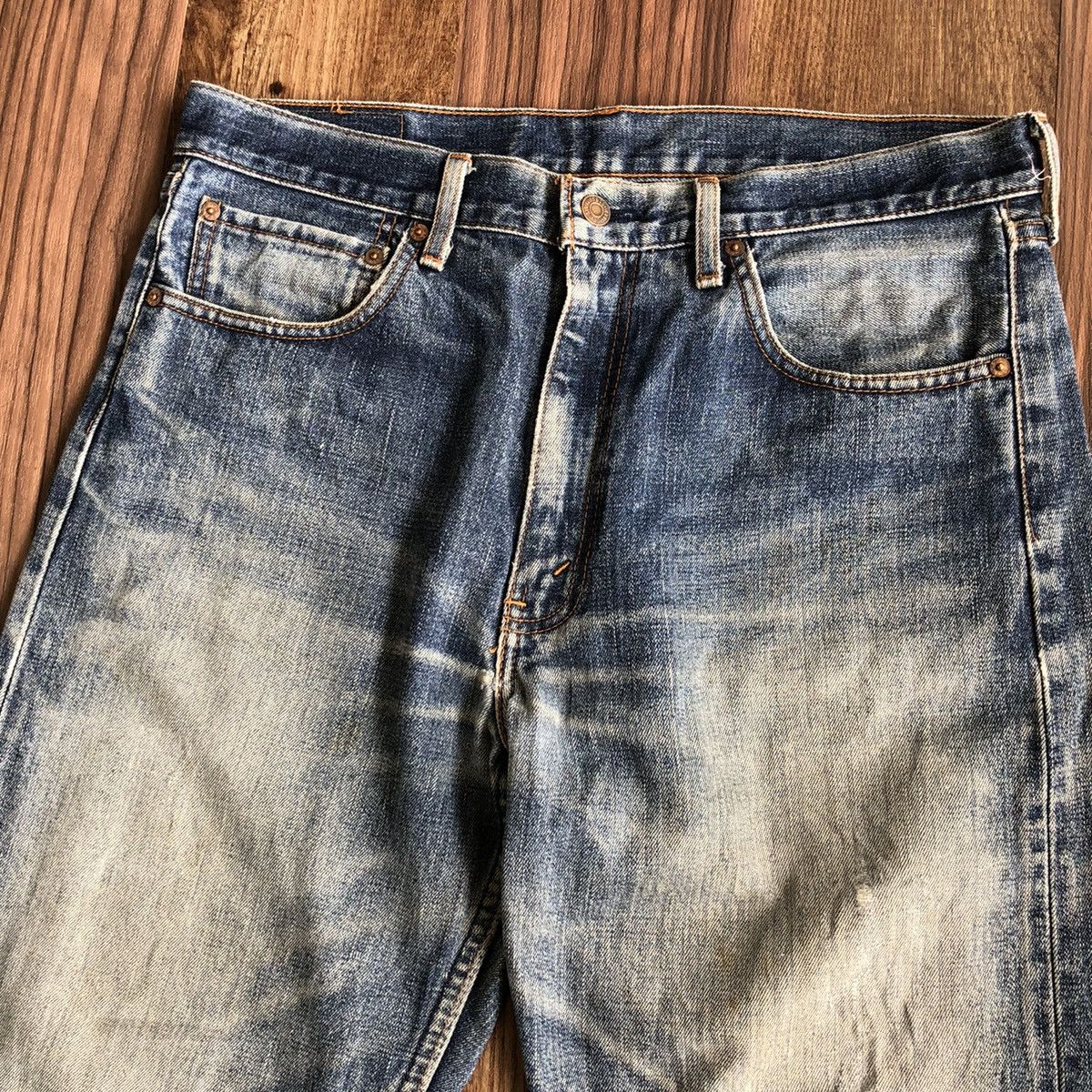 Levi's Vintage Levis 512 Distressed Denim Jeans Size US 34 / EU 50 - 4 Thumbnail