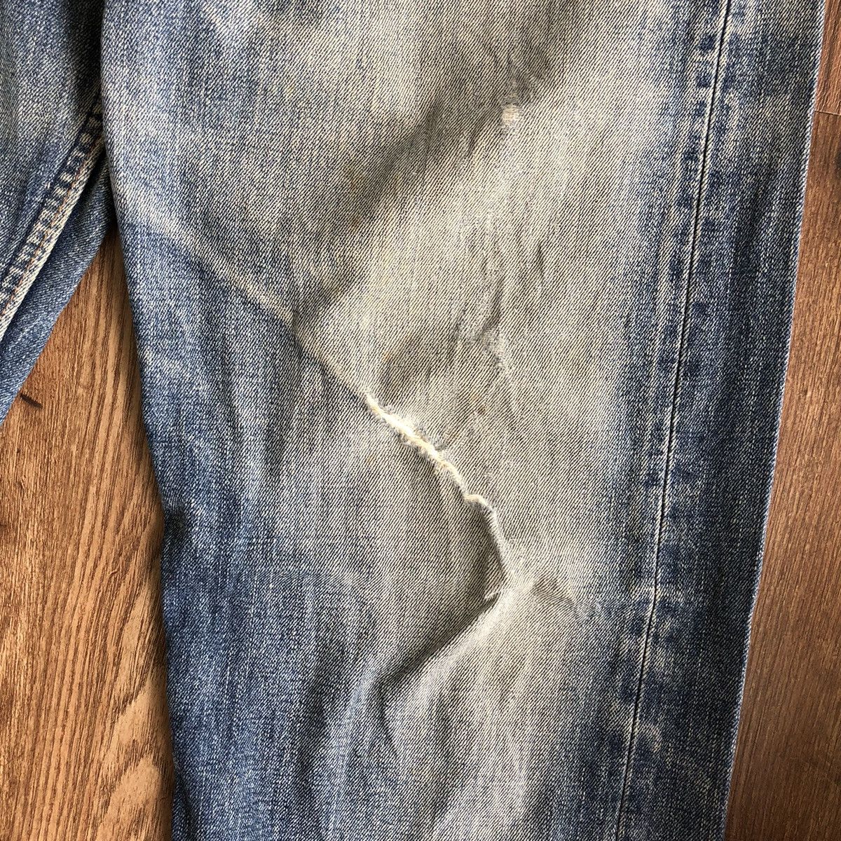 Levi's Vintage Levis 512 Distressed Denim Jeans Size US 34 / EU 50 - 3 Thumbnail
