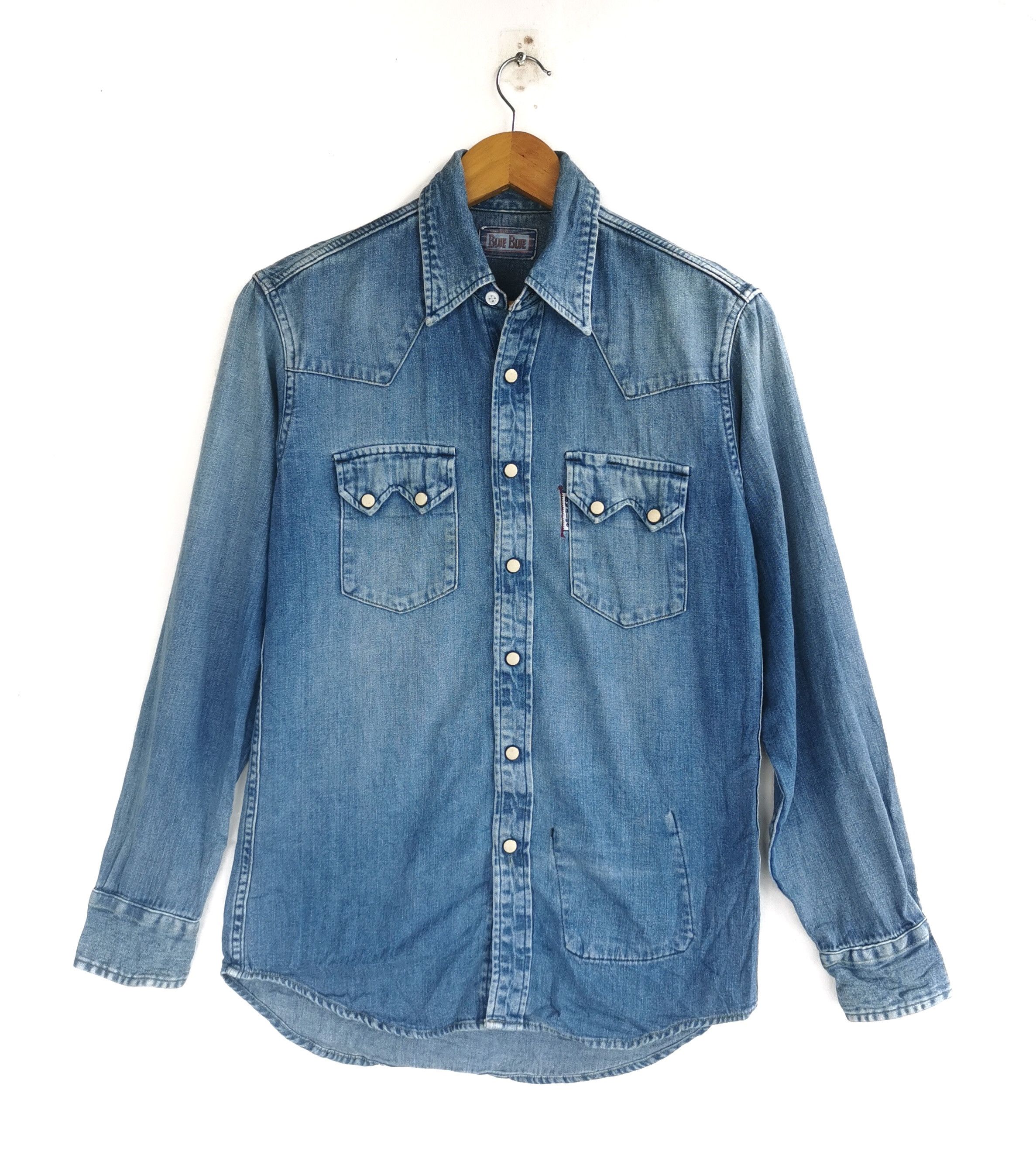 Blue Blue Stone Button Up Denim Shirt