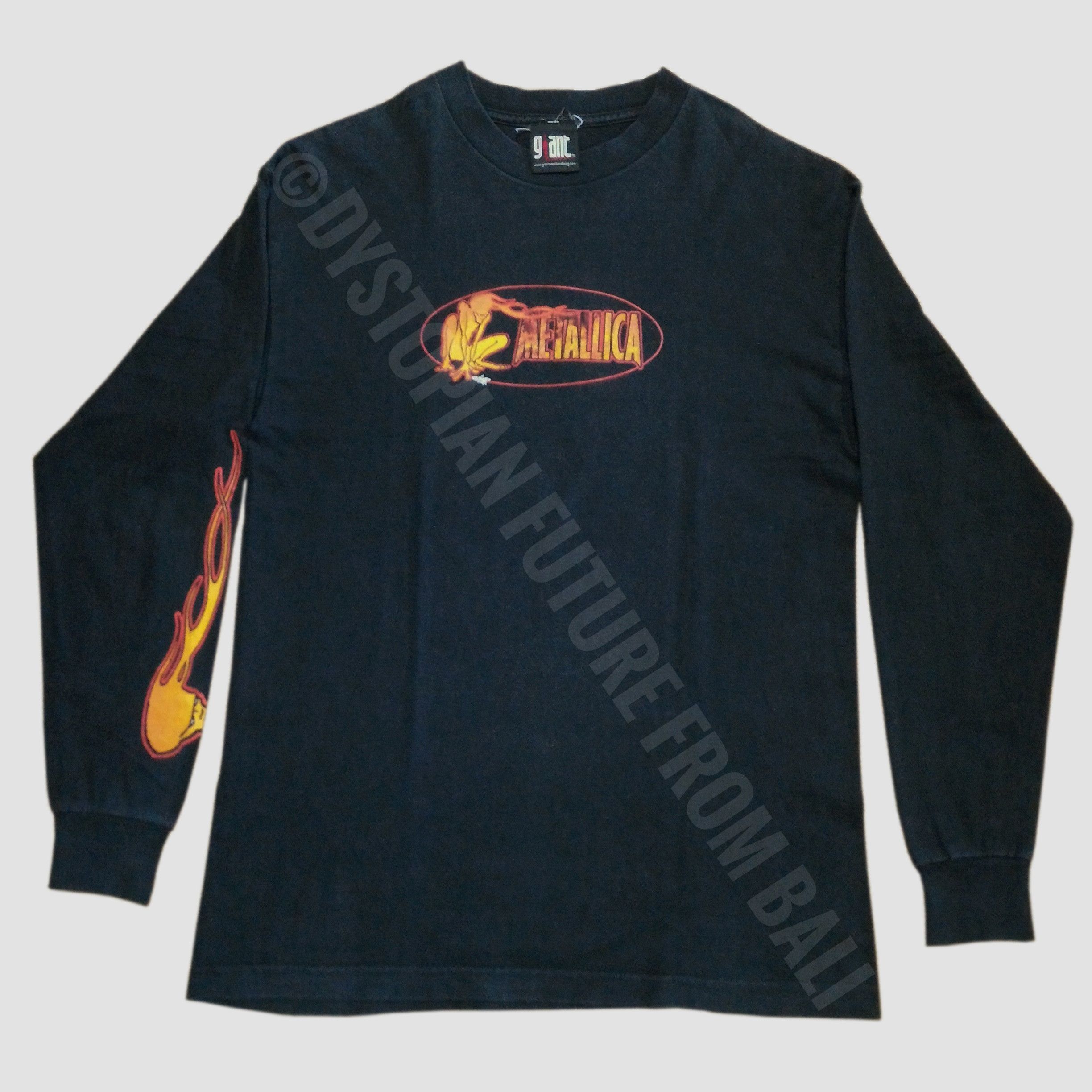 image of Giant x Metallica Vintage 1999 Metallica Long Sleeve T-Shirt in Black, Men's (Size Medium)