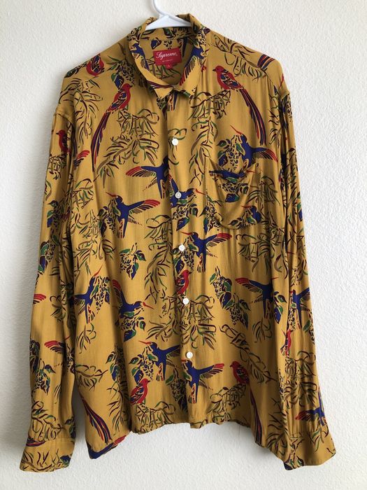 Supreme Supreme Birds of Paradise Rayon Shirt | Grailed