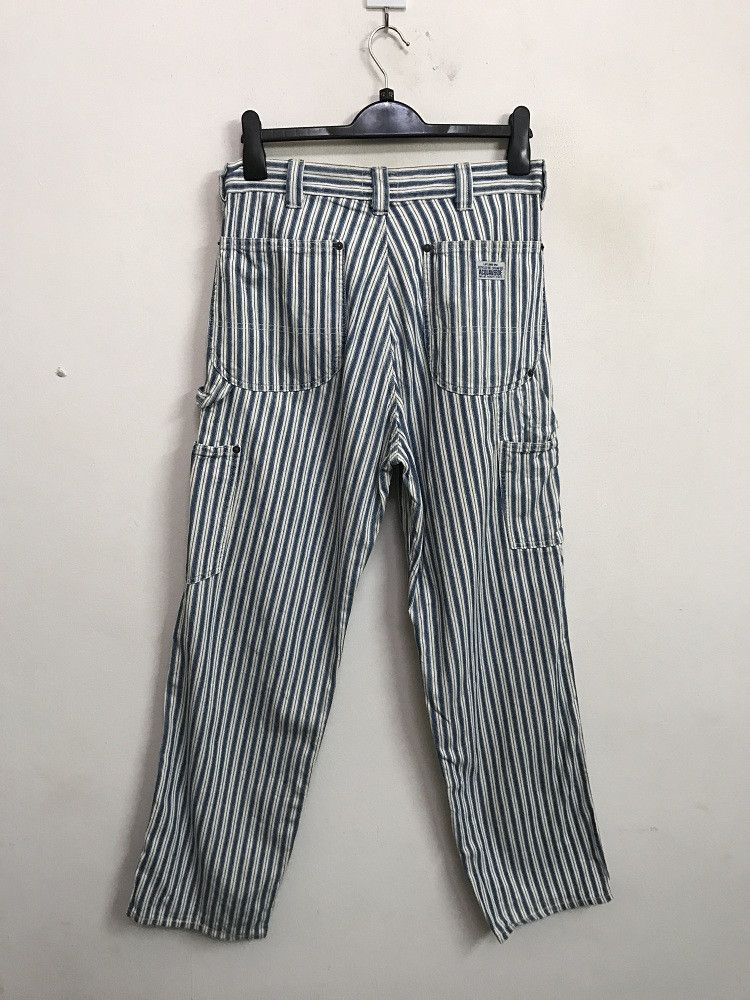 Vintage Made in France Acquaverde Border Striped French Work Pant Size US 31 - 7 Thumbnail