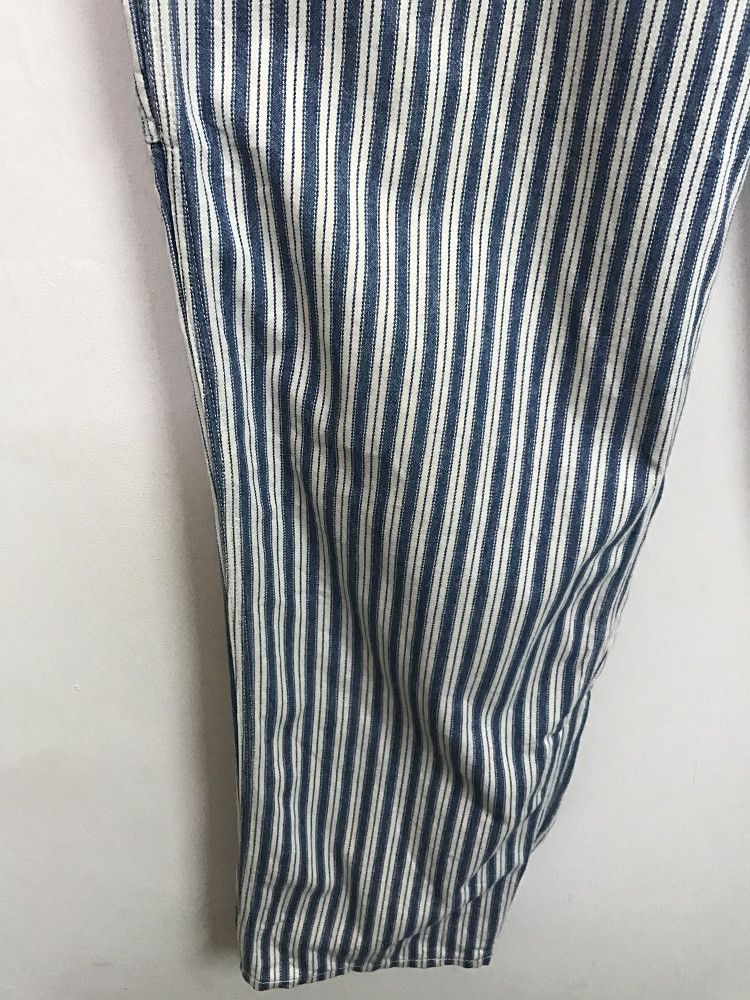 Vintage Made in France Acquaverde Border Striped French Work Pant Size US 31 - 5 Thumbnail