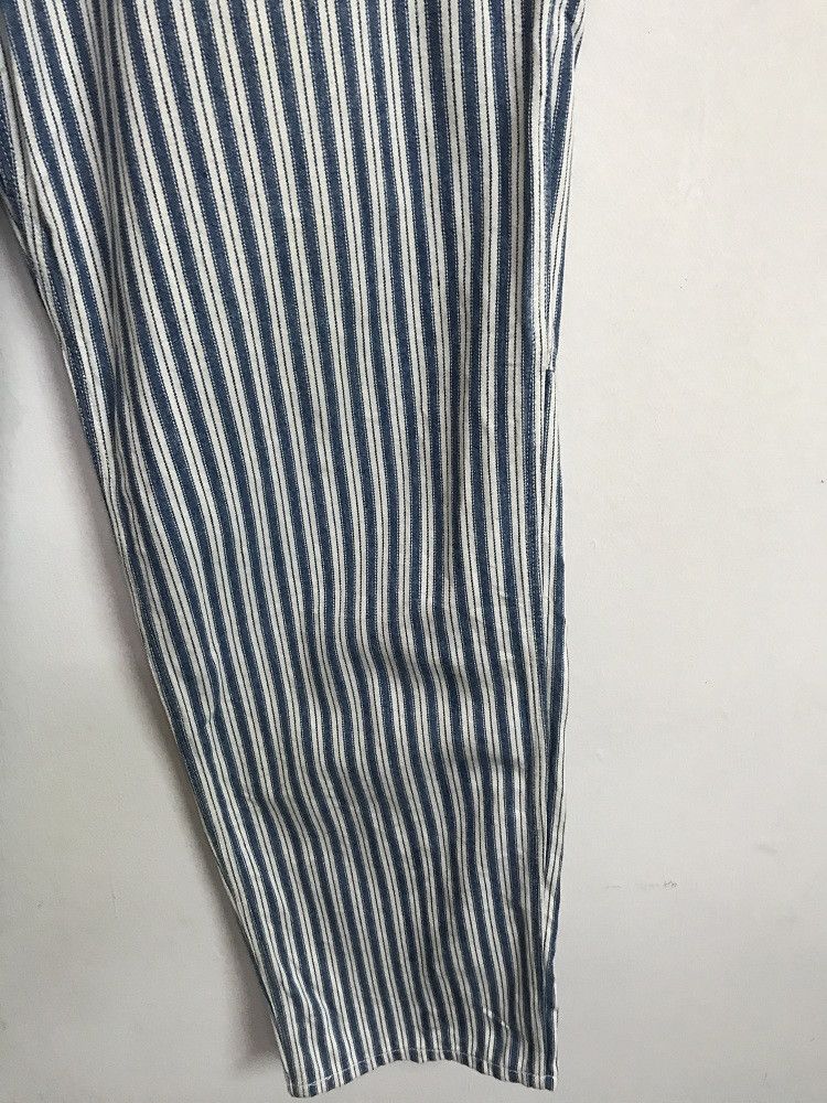 Vintage Made in France Acquaverde Border Striped French Work Pant Size US 31 - 6 Thumbnail