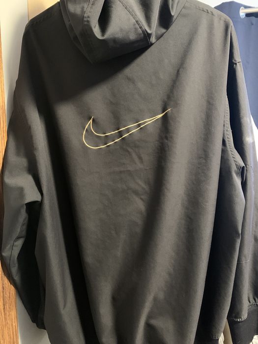 Nike Vintage Black and Gold Nike jacket Grailed
