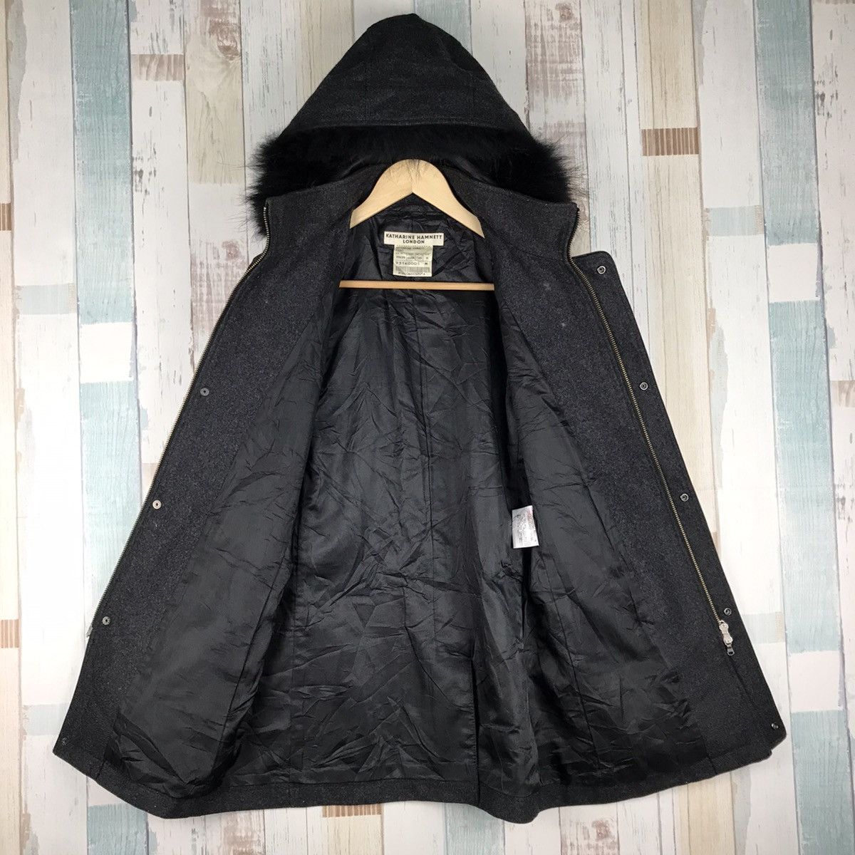 💥RARE💥VINTAGE 90s KATHARINE HAMNETT LONG JACKET 90s KATHARINE