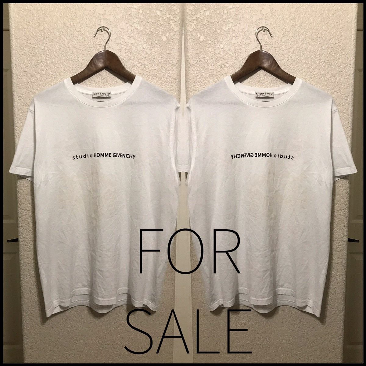 Givenchy Givenchy studio homme logo t shirt Size US S / EU 44-46 / 1 - 1 Thumbnail