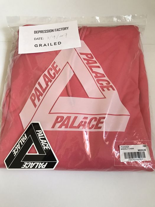 Palace Palace Skateboards Basically A Hood Pink Hoodie | Grailed