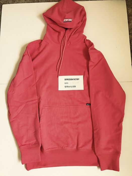 Palace Palace Skateboards Basically A Hood Pink Hoodie | Grailed