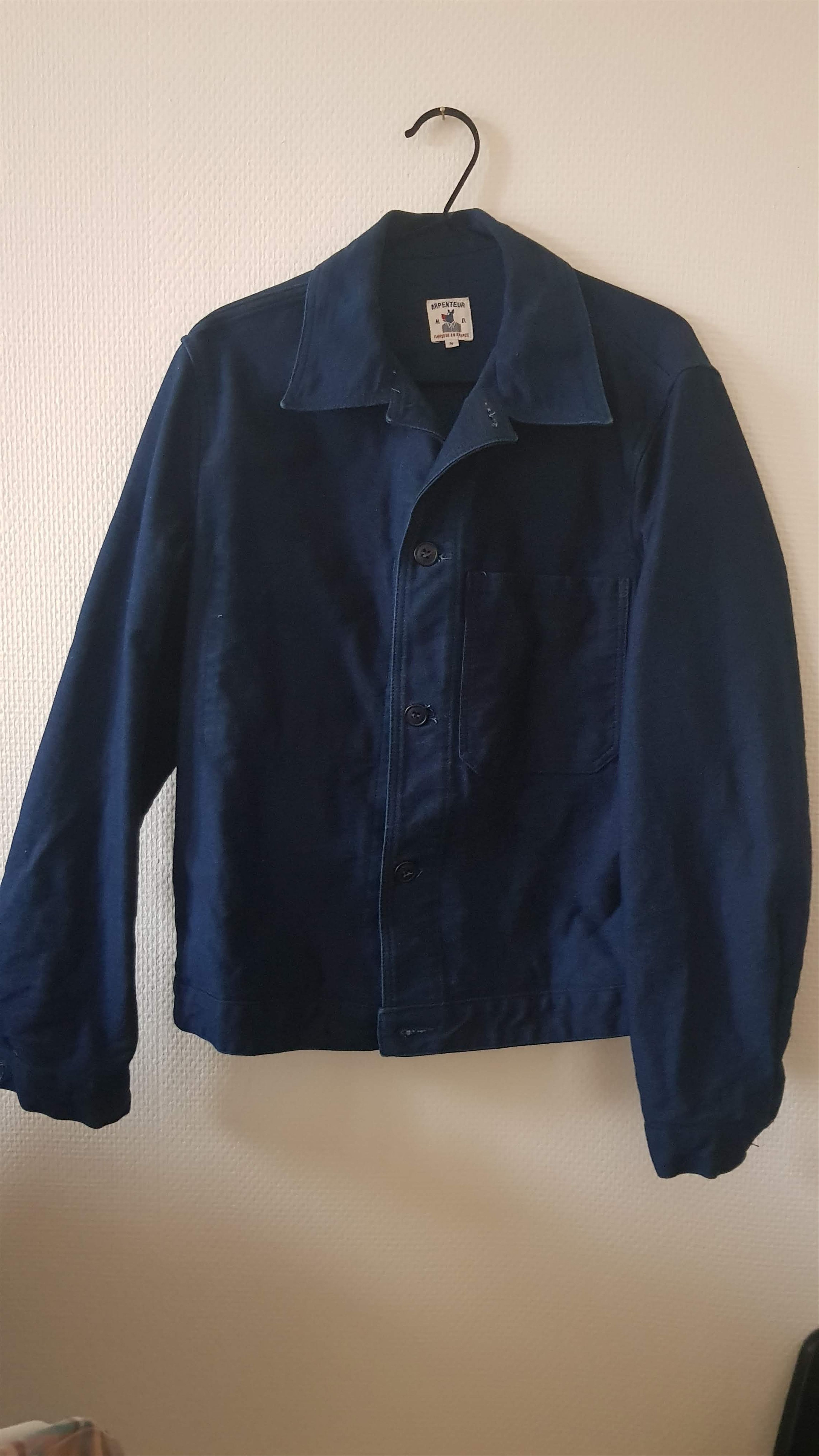 image of Arpenteur Bison Bleu Eddie Jacket Moleskin in Moleskin Blue, Men's (Size Small)