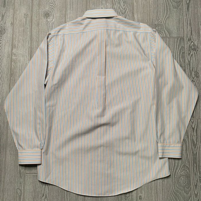 Brooks Brothers Brooks Brothers Dress Shirt 16-4/5 Non Iron Blue Stripe ...