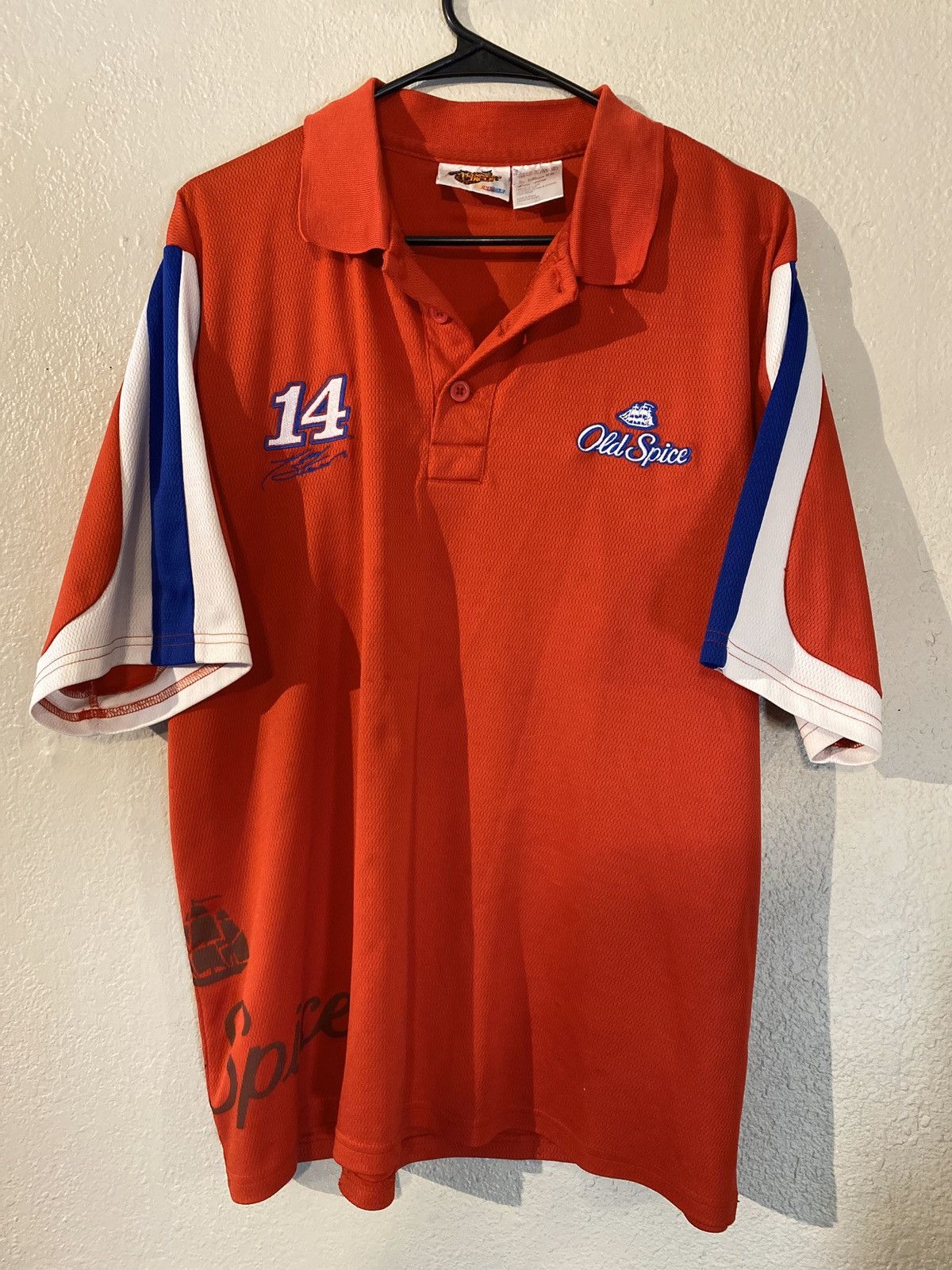 Vintage Vintage Y2K Tony Stewart Old Spice polo tee | Grailed