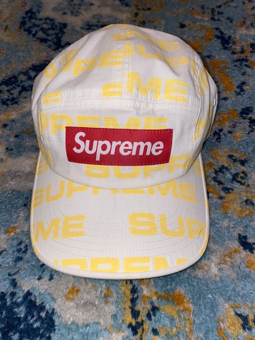 Supreme Supreme Reactive Print Camp Cap White | Grailed