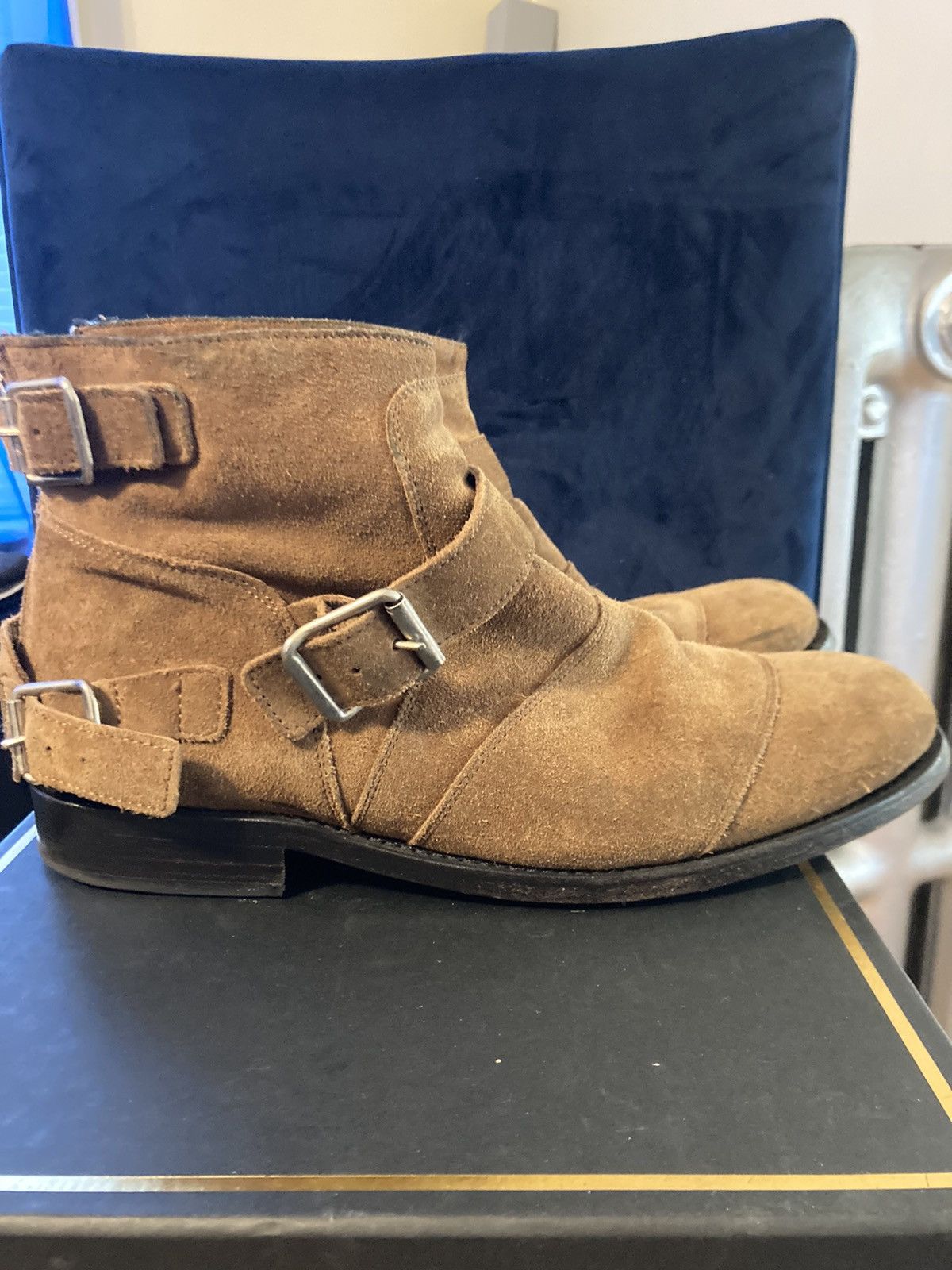 H&M Brown Suede Ankle Boots | Grailed