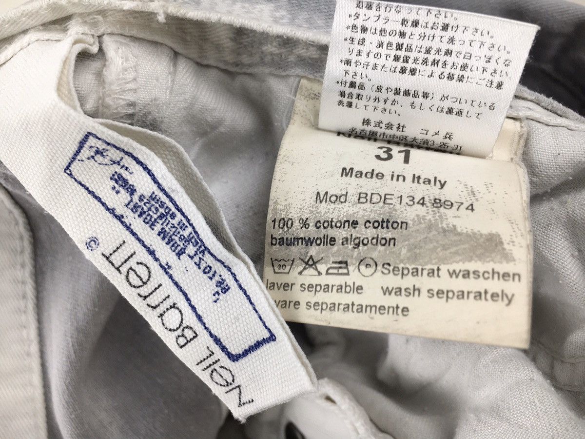 Neil Barrett Neil Barrett White Faded gray Side Zipper pant Size US 32 / EU 48 - 4 Thumbnail
