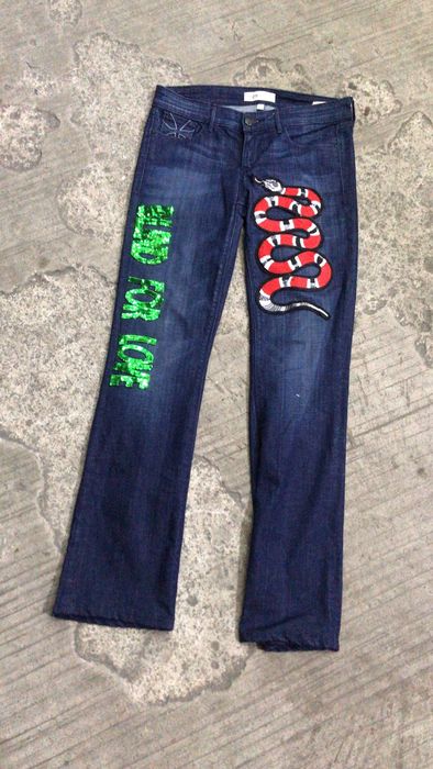 gucci snake pants
