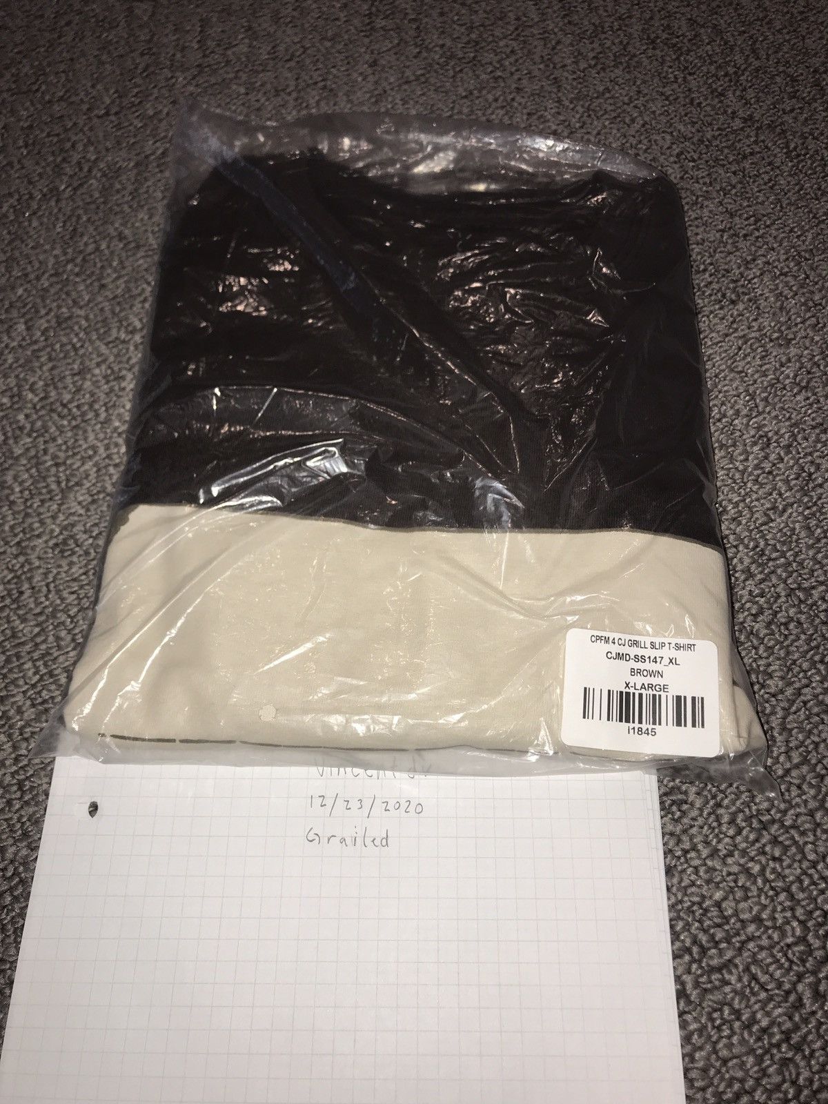 Travis Scott Travis Scott x CPFM 4 CJ Grill Slip T-Shirt Brown