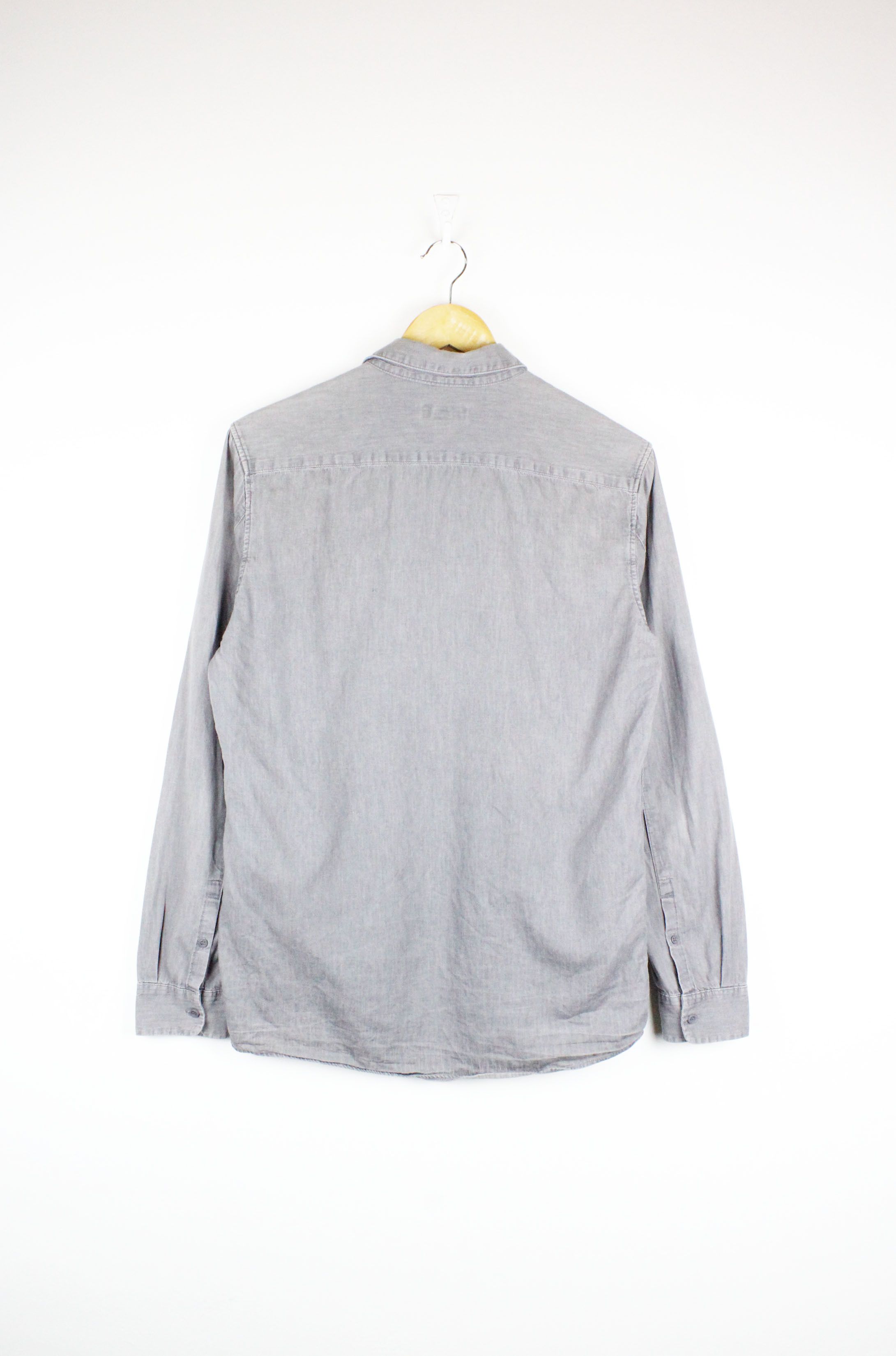Cos COS Washed Gray Denim Long Sleeve Shirt Size US S / EU 44-46 / 1 - 5 Thumbnail