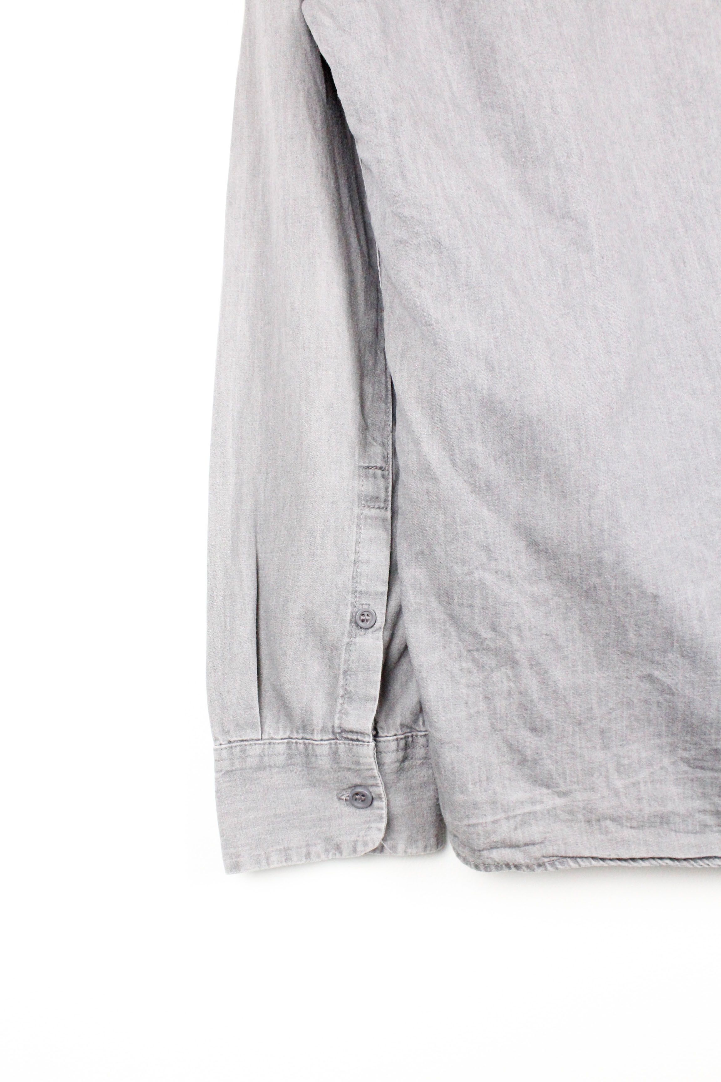 Cos COS Washed Gray Denim Long Sleeve Shirt Size US S / EU 44-46 / 1 - 6 Thumbnail