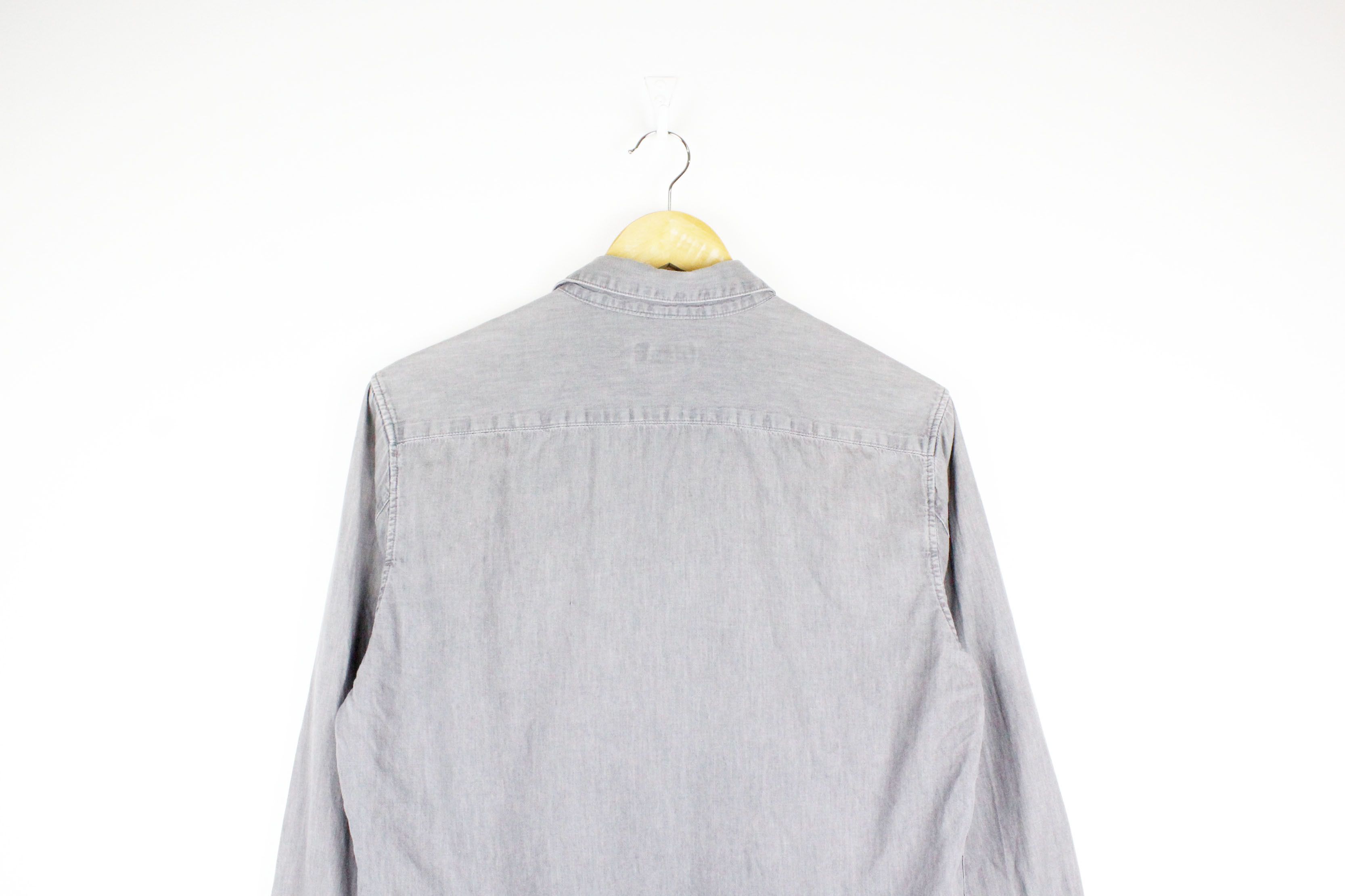 Cos COS Washed Gray Denim Long Sleeve Shirt Size US S / EU 44-46 / 1 - 7 Thumbnail