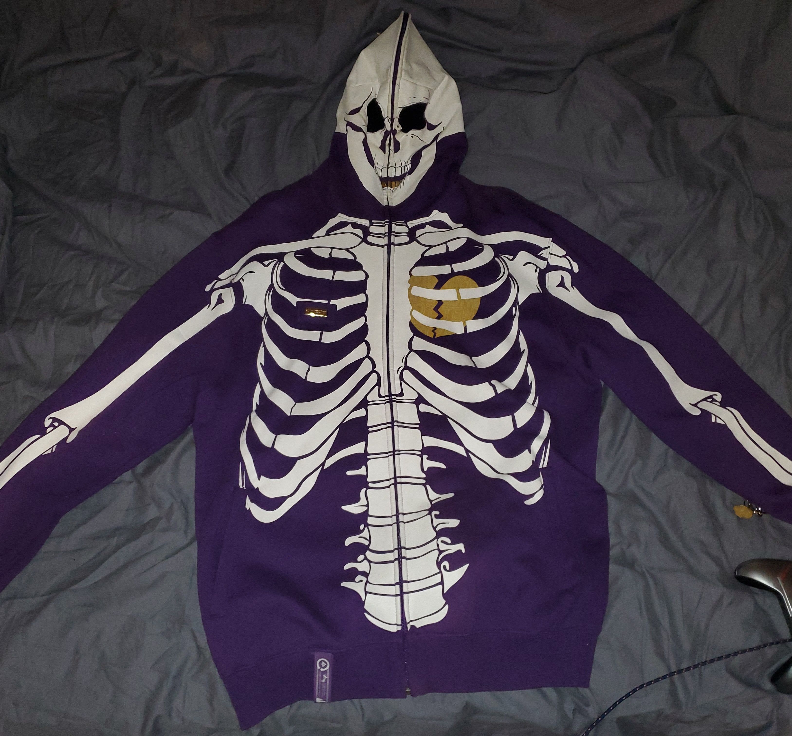 LRG dead serious LRG100% AUTHENTIC 2005 skeleton hoodie Size US XL / EU 56 / 4 - 1 Preview