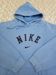 Nike Vintage Nike Center Swoosh Spellout Hoodie Baby Light Blue Size US XL / EU 56 / 4 - 1 Thumbnail