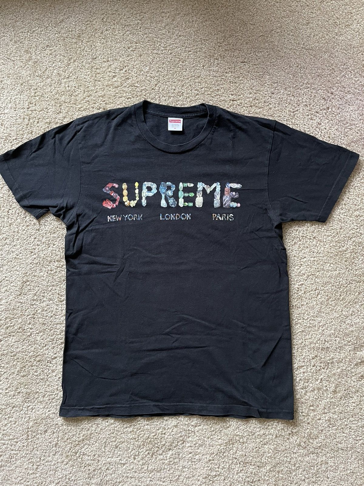 Supreme Supreme Rocks Tee Black M | Grailed