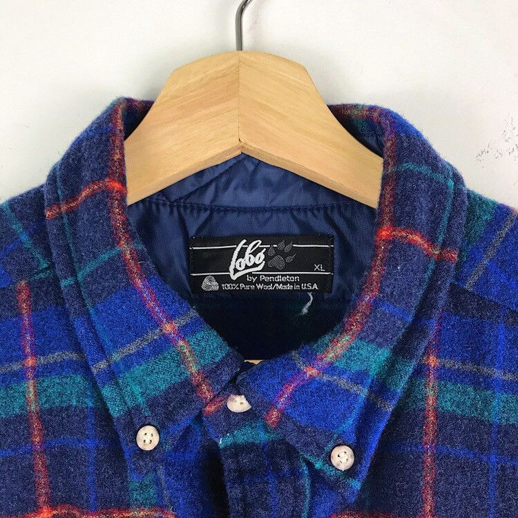 Pendleton 90s vintage Pendleton Lobo wool Longsleeve shirt Made In USA Size US L / EU 52-54 / 3 - 3 Thumbnail