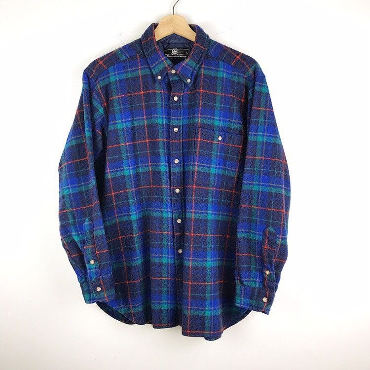 Pendleton 90s vintage Pendleton Lobo wool Longsleeve shirt Made In USA Size US L / EU 52-54 / 3 - 1 Thumbnail