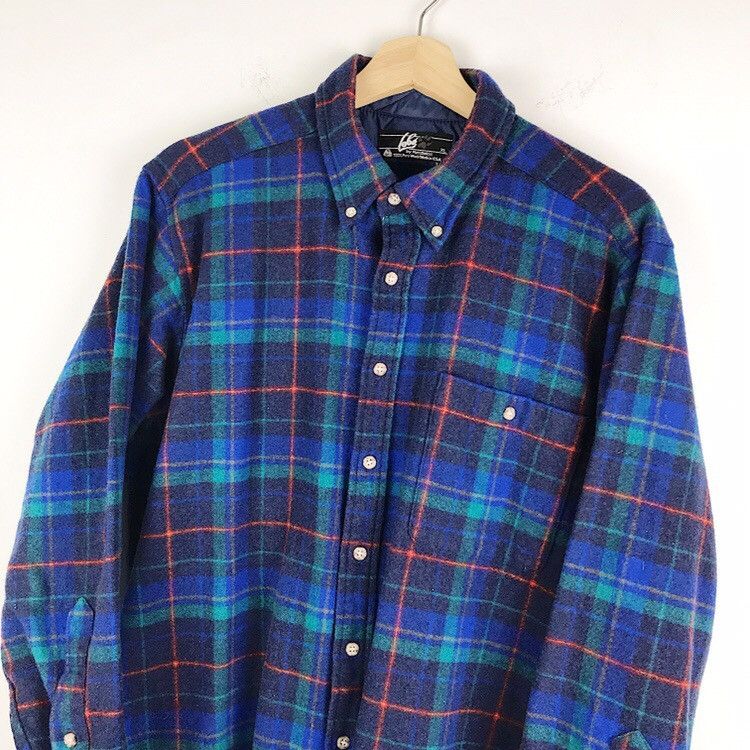 Pendleton 90s vintage Pendleton Lobo wool Longsleeve shirt Made In USA Size US L / EU 52-54 / 3 - 2 Thumbnail