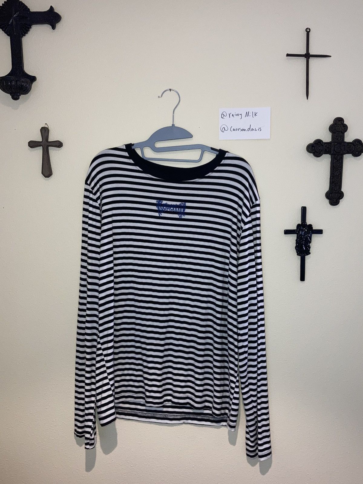 Revenge striped long sleeve top