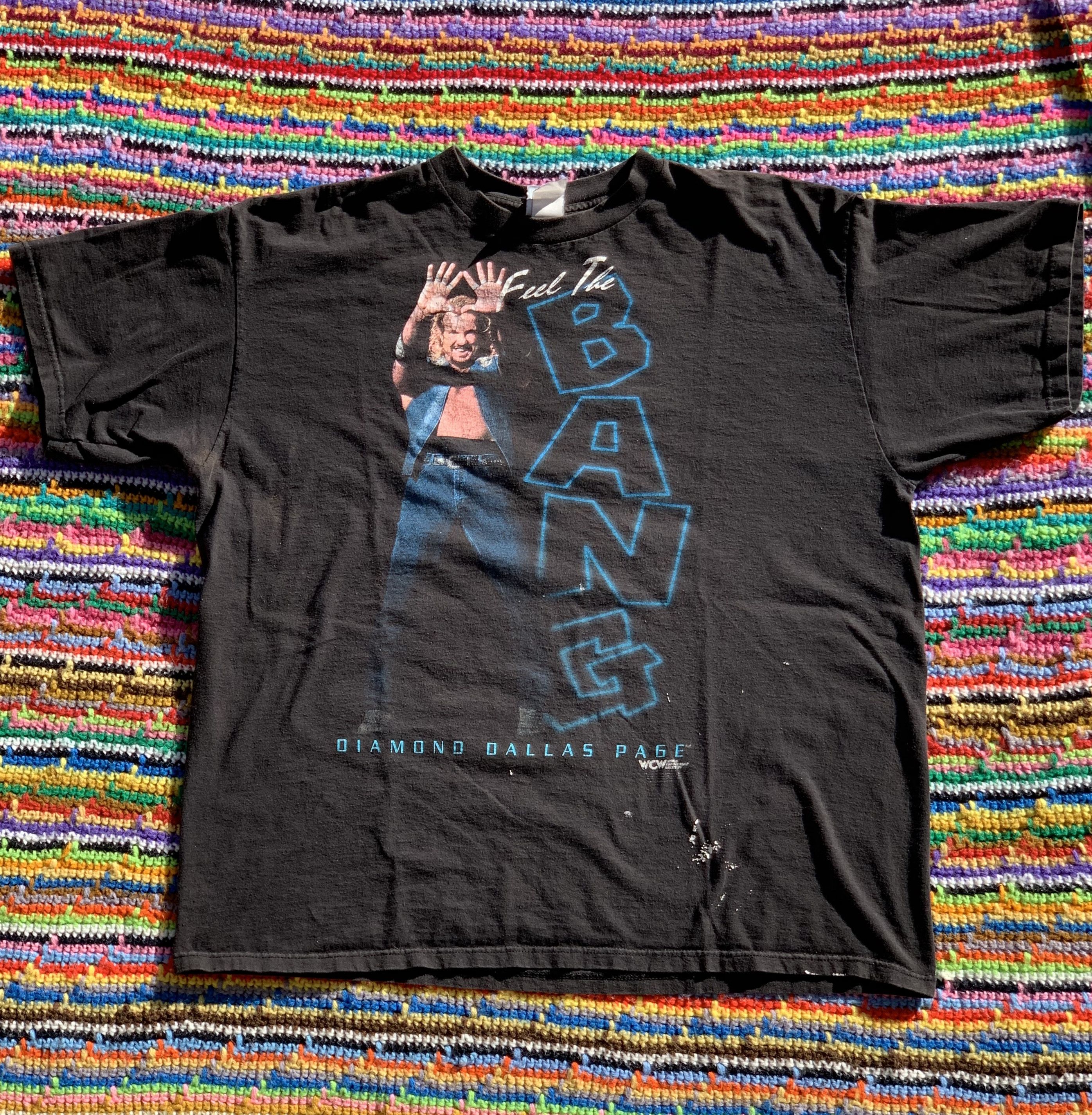 Vintage 1998 WCW Diamond Dallas Page Feel the Bang Tee Shirt Size US XXL / EU 58 / 5 - 1 Thumbnail