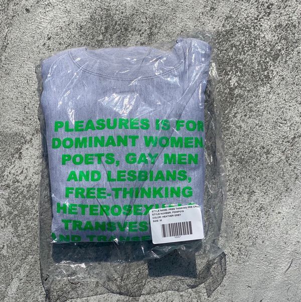 Pleasures free 2025 thinking crewneck