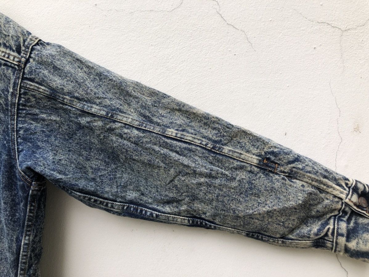 Levi's 80s Levi’s Acid Wash Denim Distressed Sherpa Lining Jacket Size US M / EU 48-50 / 2 - 13 Thumbnail