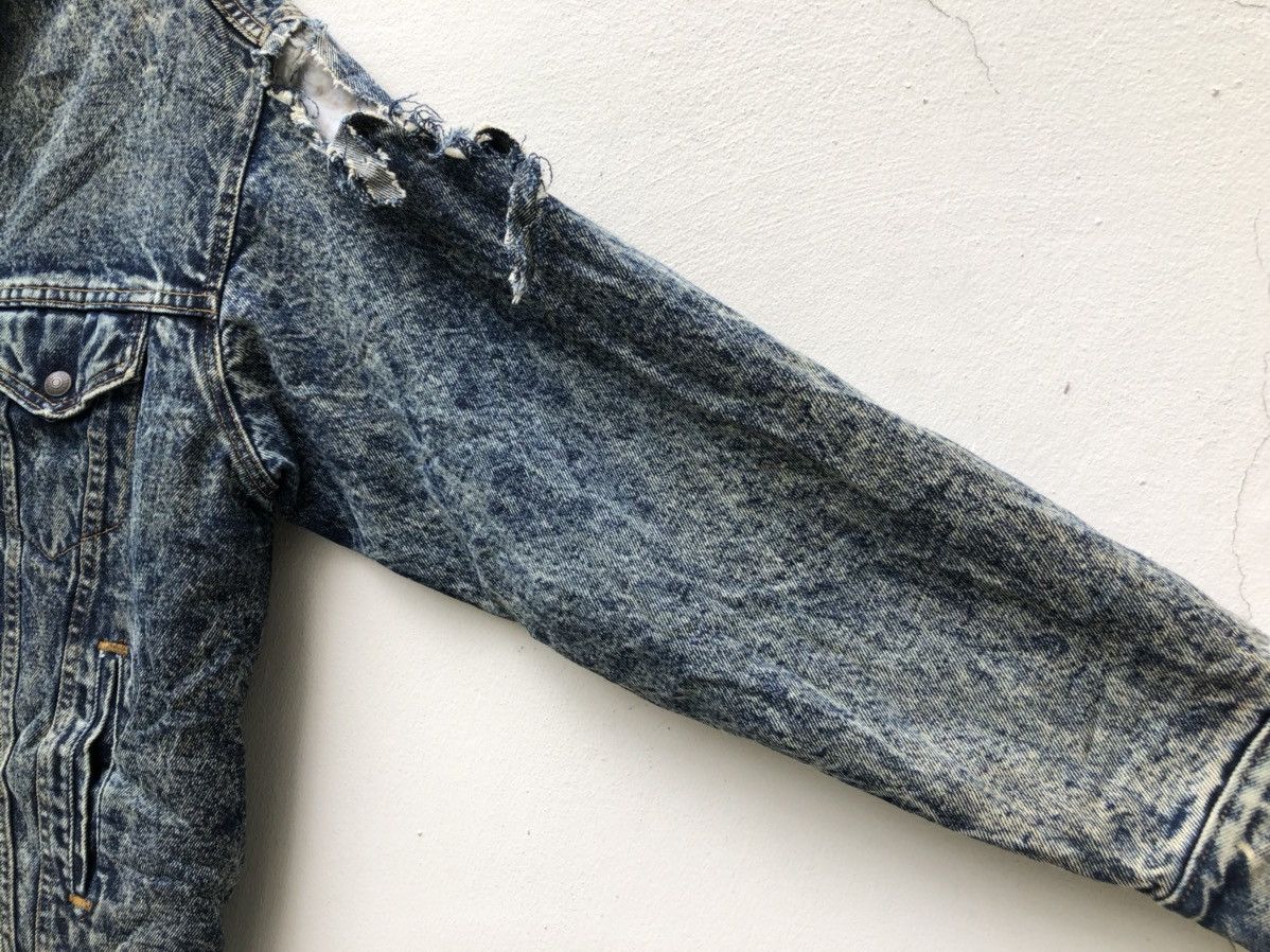 Levi's 80s Levi’s Acid Wash Denim Distressed Sherpa Lining Jacket Size US M / EU 48-50 / 2 - 5 Thumbnail