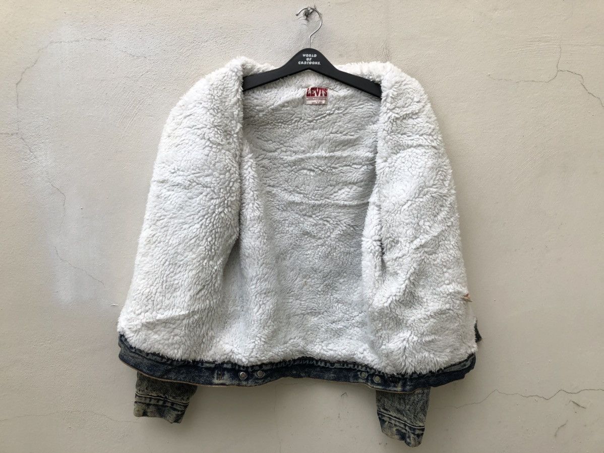 Levi's 80s Levi’s Acid Wash Denim Distressed Sherpa Lining Jacket Size US M / EU 48-50 / 2 - 16 Thumbnail