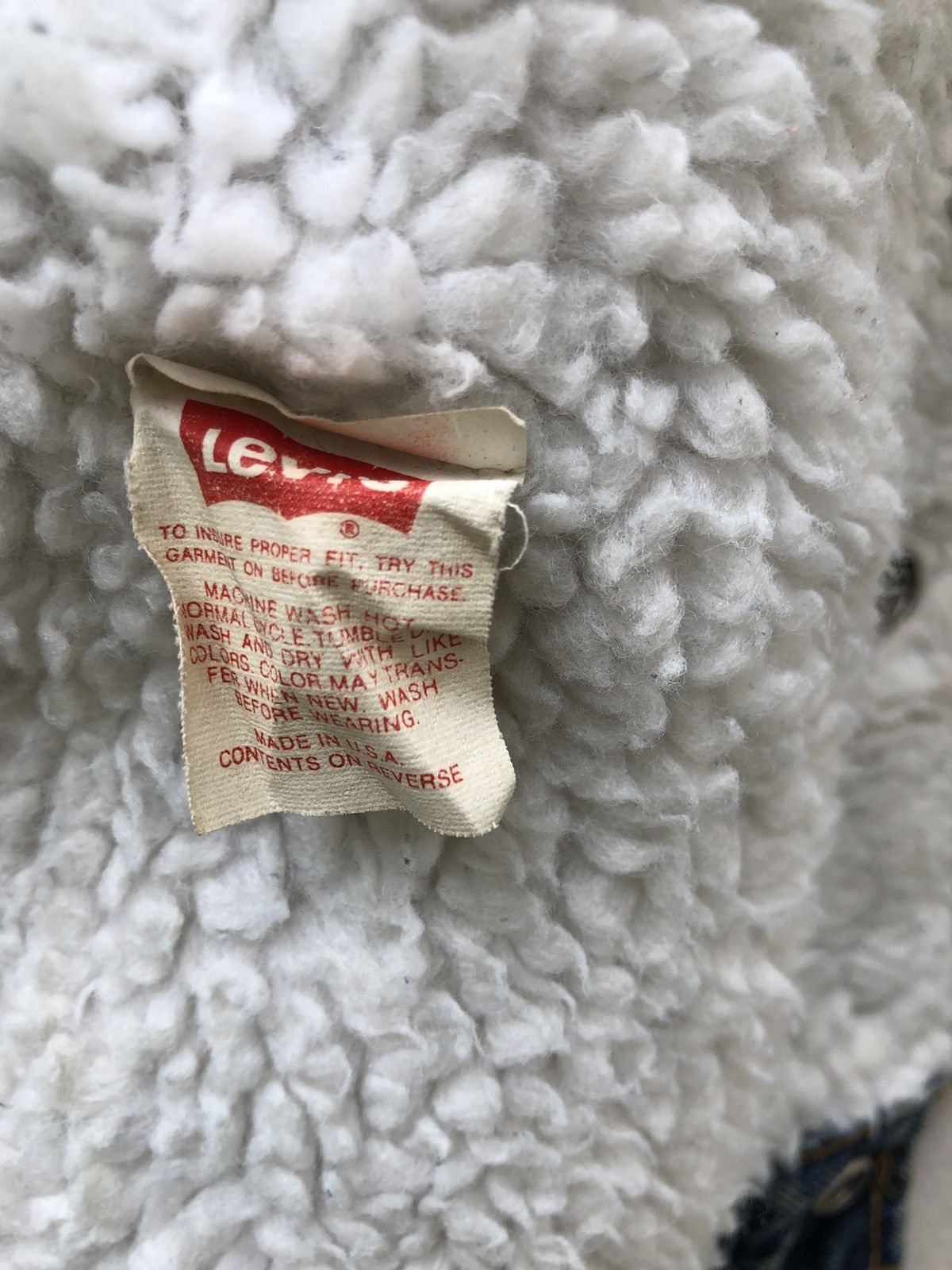 Levi's 80s Levi’s Acid Wash Denim Distressed Sherpa Lining Jacket Size US M / EU 48-50 / 2 - 18 Thumbnail