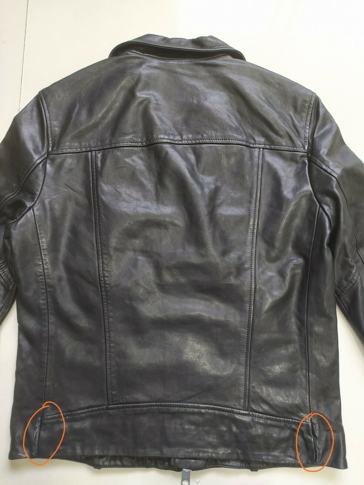 Allsaints ALLSAINTS RIGG LEATHER BIKER JACKET $490 new with defects Size US M / EU 48-50 / 2 - 10 Thumbnail