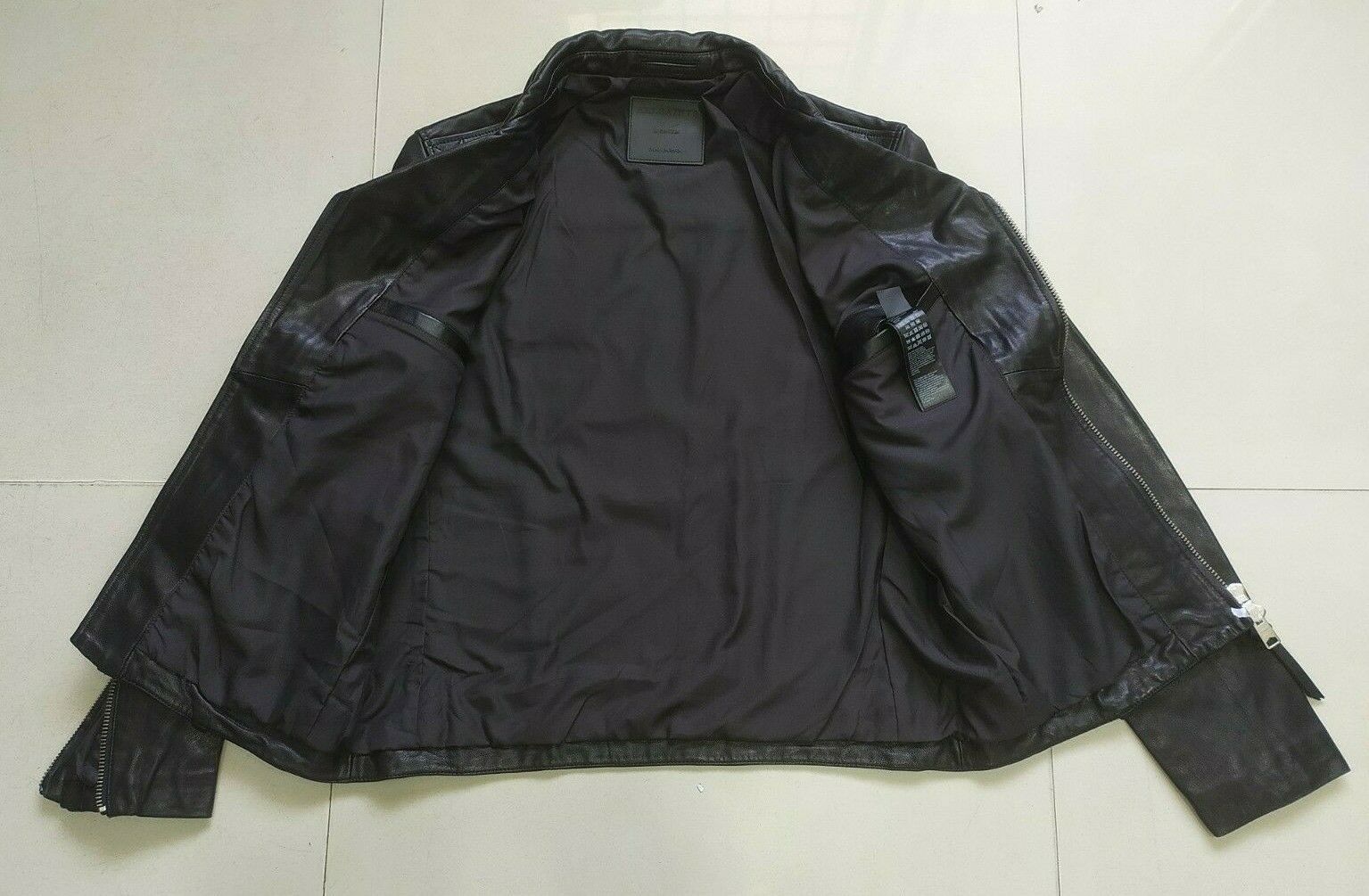 Allsaints ALLSAINTS RIGG LEATHER BIKER JACKET $490 new with defects Size US M / EU 48-50 / 2 - 8 Thumbnail