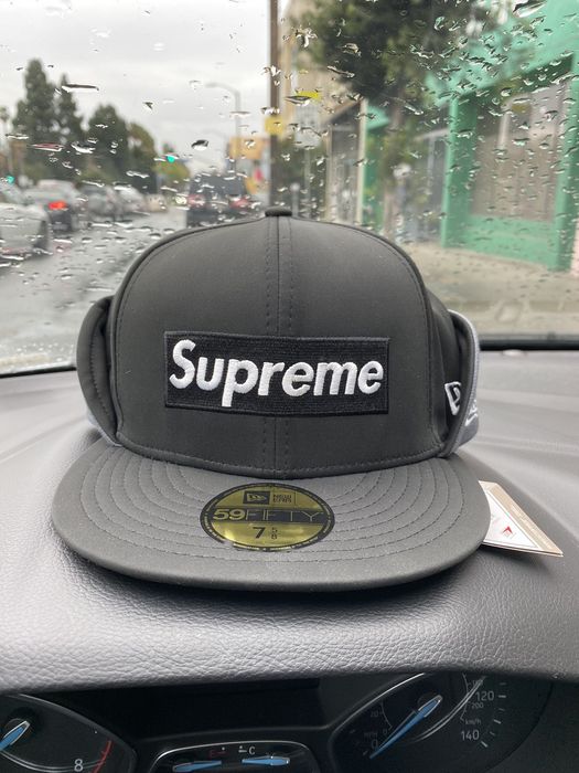 Supreme Supreme WINDSTOPPER Earflap Box Logo New Era Black Sz 7 5