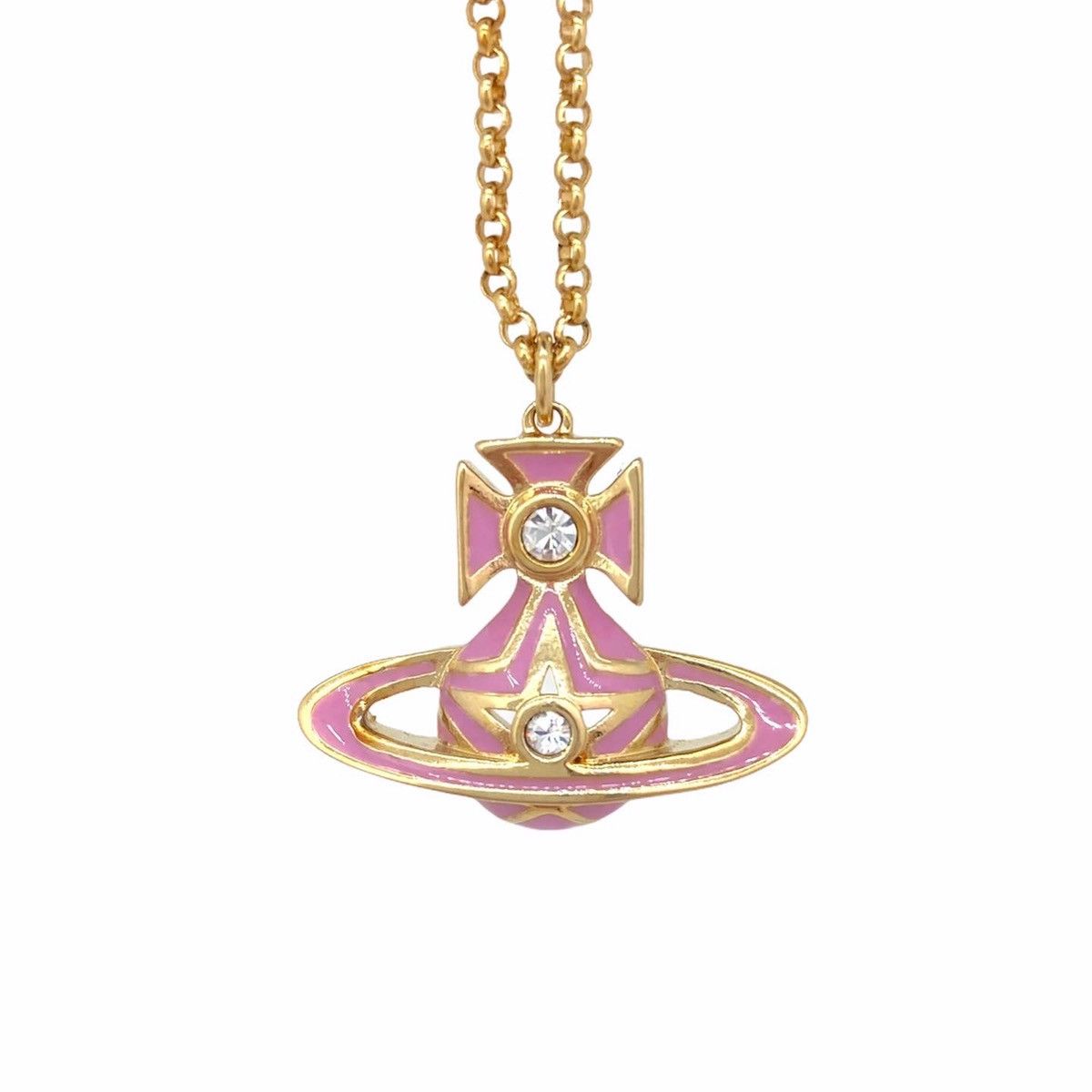 Vivienne Westwood Crystal Orb Necklace Grailed